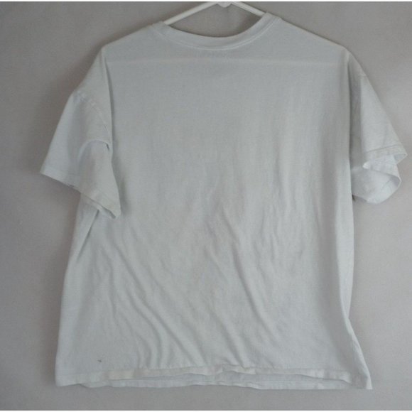 Forever 21 White T-Shirt With Colorful Bella Rosa Design Size Large - Picture 2 of 4